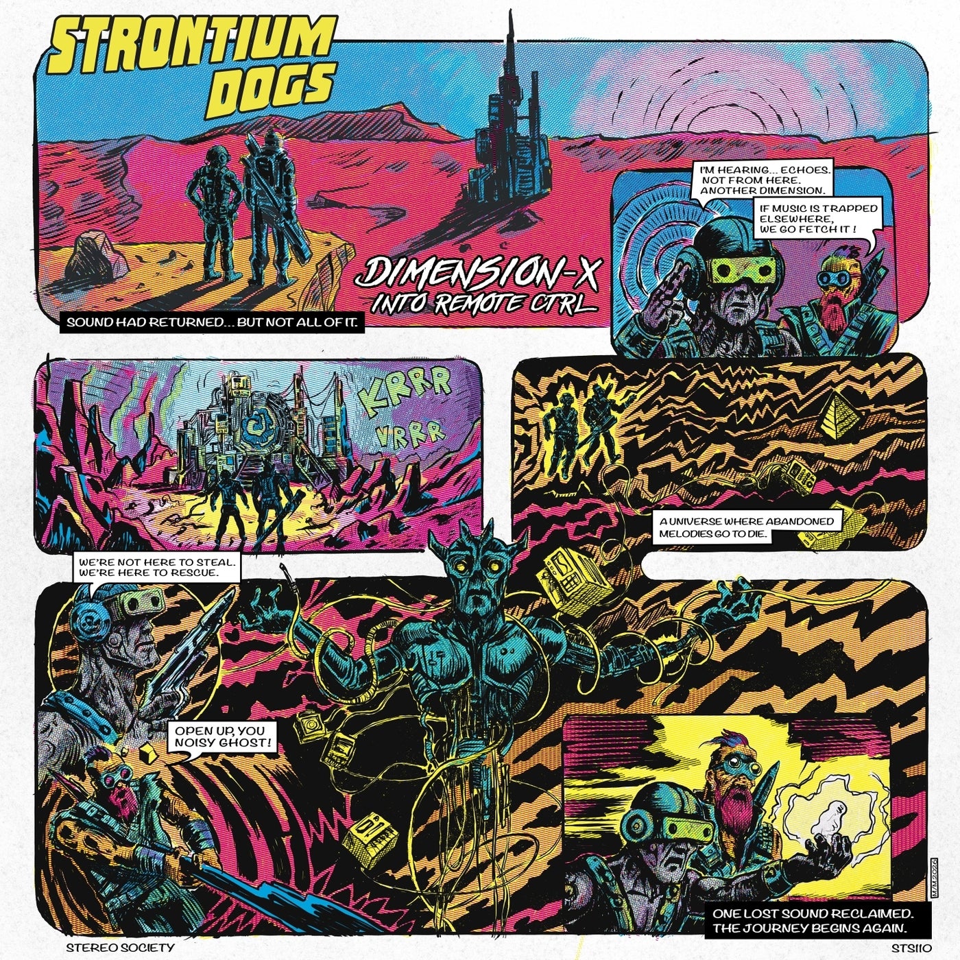 Cover - Eat Static, Martian Arts, Strontium Dogs - Dimension X (Original Mix) Promo tools