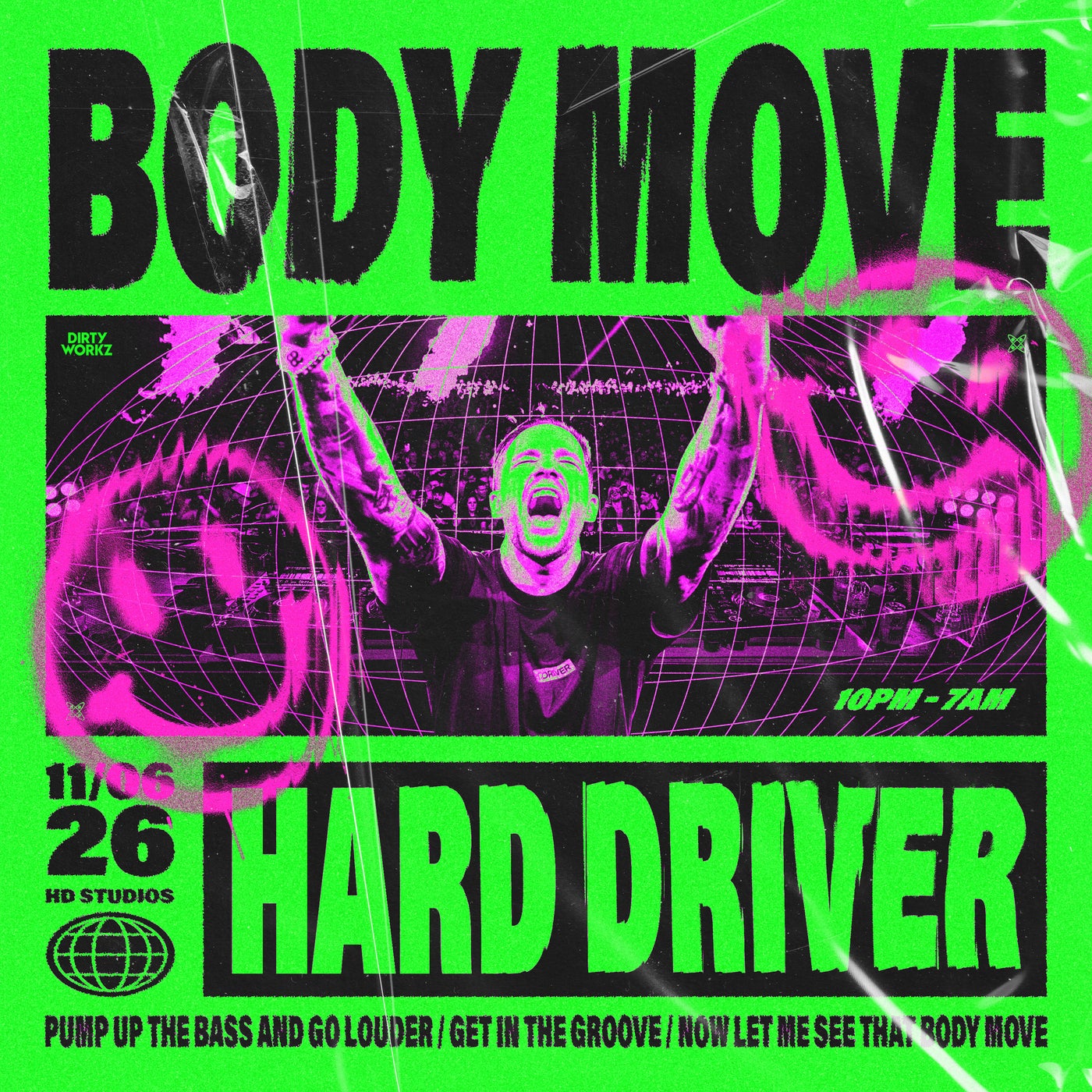 Cover - Hard Driver - BODY MOVE (Extended Mix) Promo tools