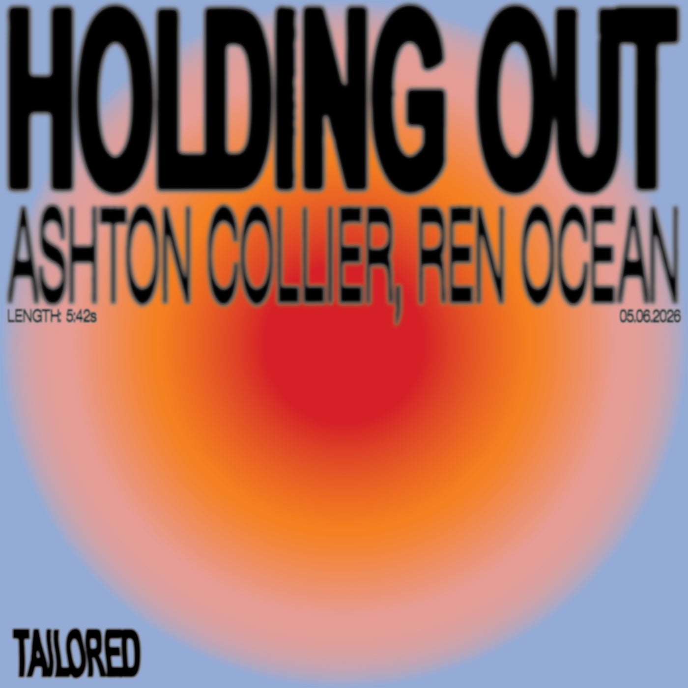 Cover - Ren Ocean, Ashton Collier - Holding Out (Extended Mix) Promo tools