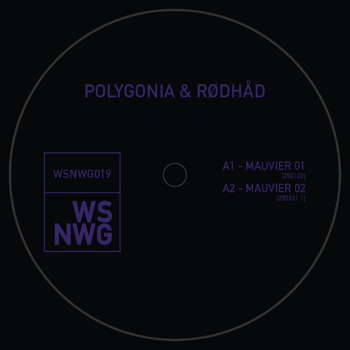 Cover - Rødhåd, Polygonia - MAUVIER 01 [250120] (Original Mix) Promo tools