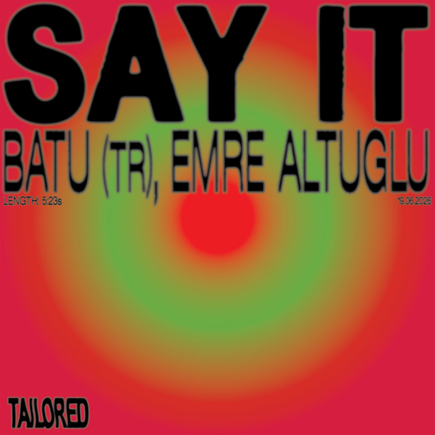 Cover - BATU (TR), Emre Altuğlu - Say It (Extended Mix) Promo tools