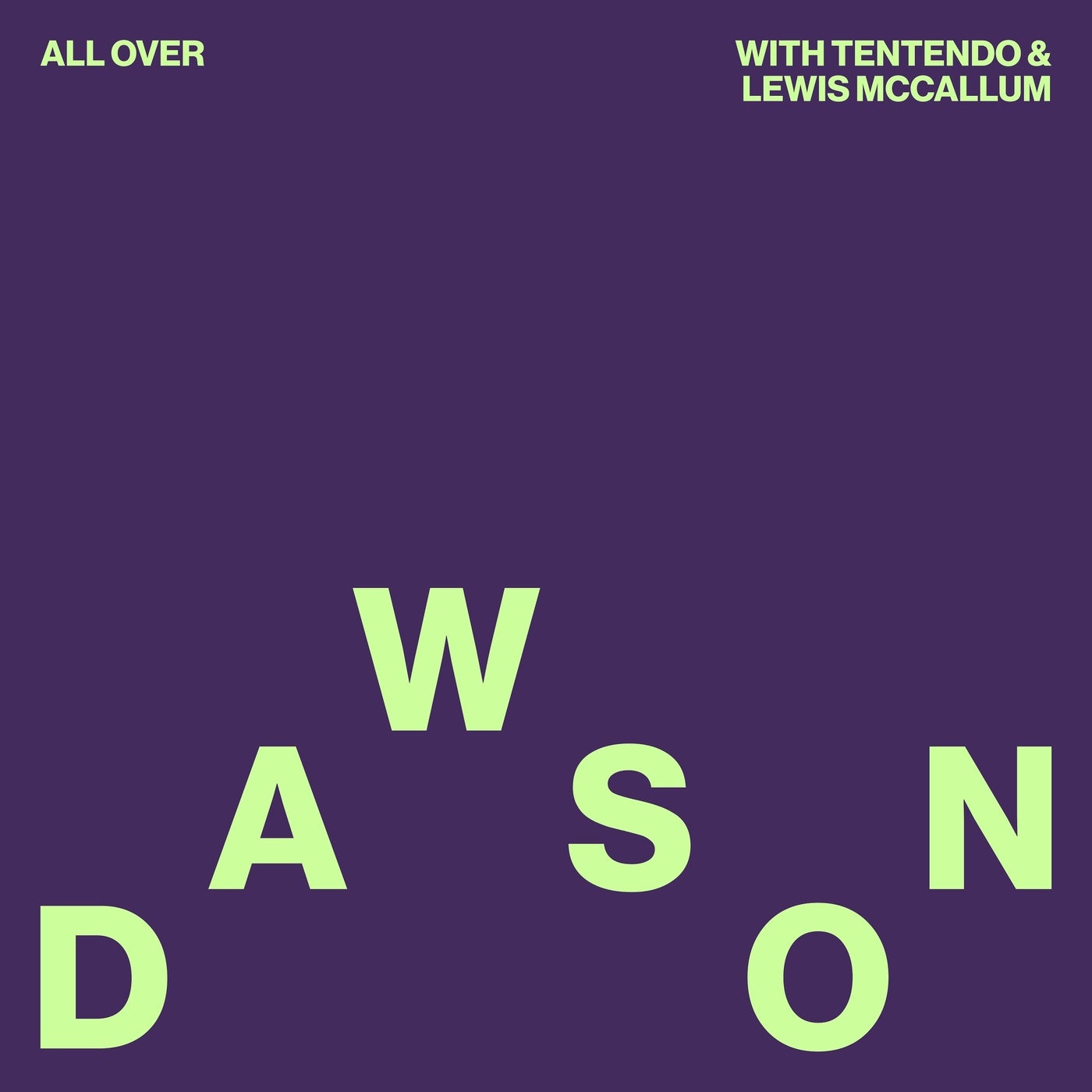 Cover - Lewis Mccallum, Tentendo, DAWSON (NZ) - All Over (Original Mix) Promo tools