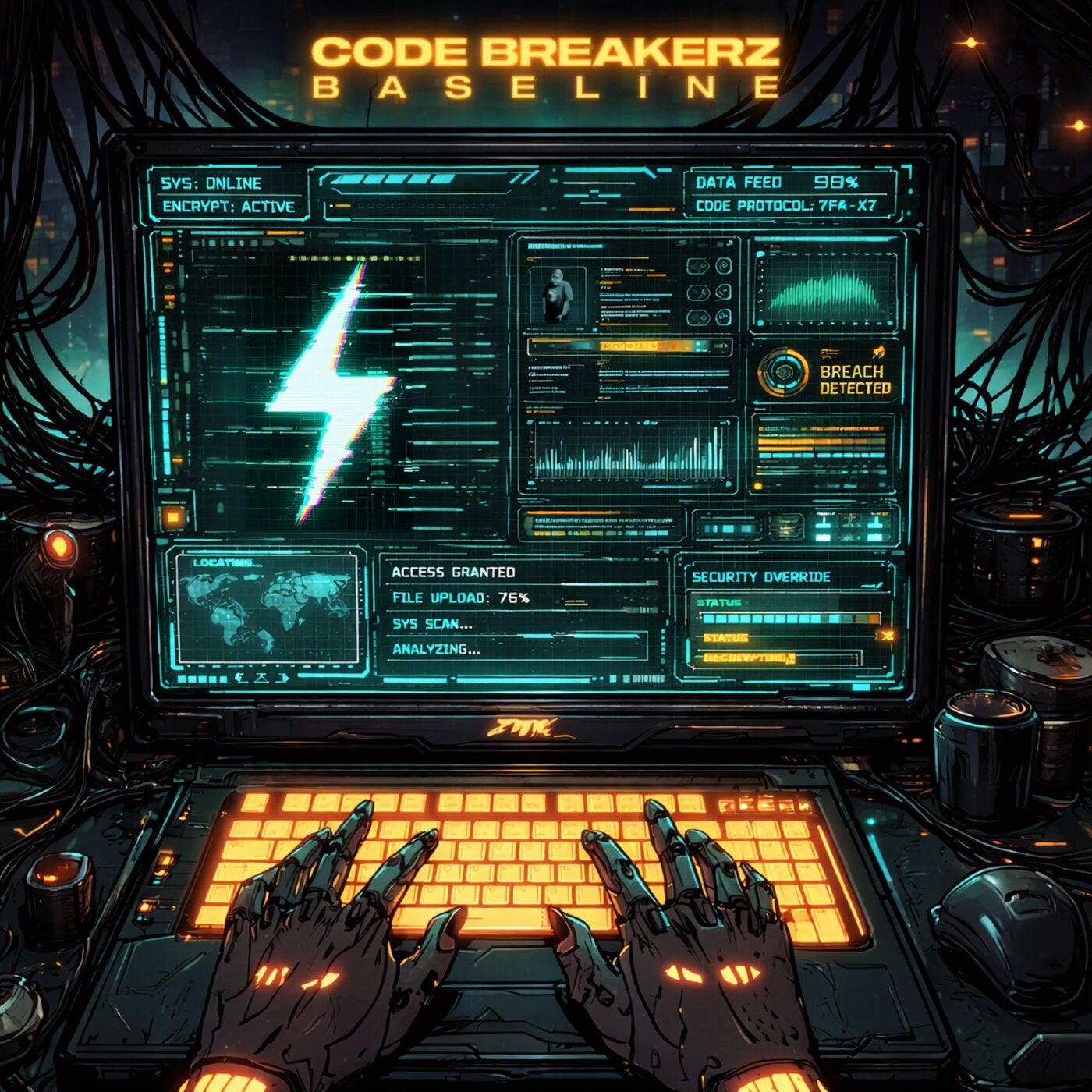 Cover - CODE BREAKERZ - BASELINE (Original Mix) Promo tools