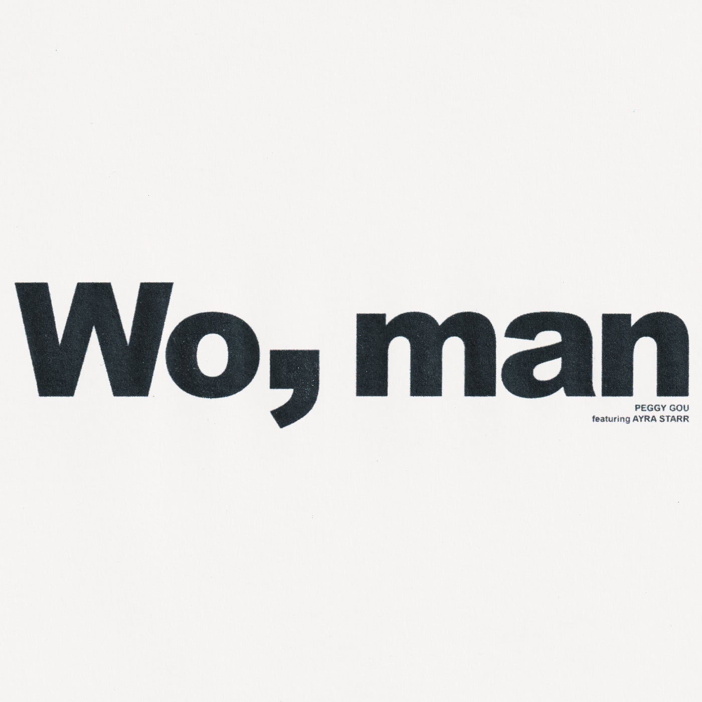 Cover - Peggy Gou, Ayra Starr - Wo, man (Edit) Promo tools