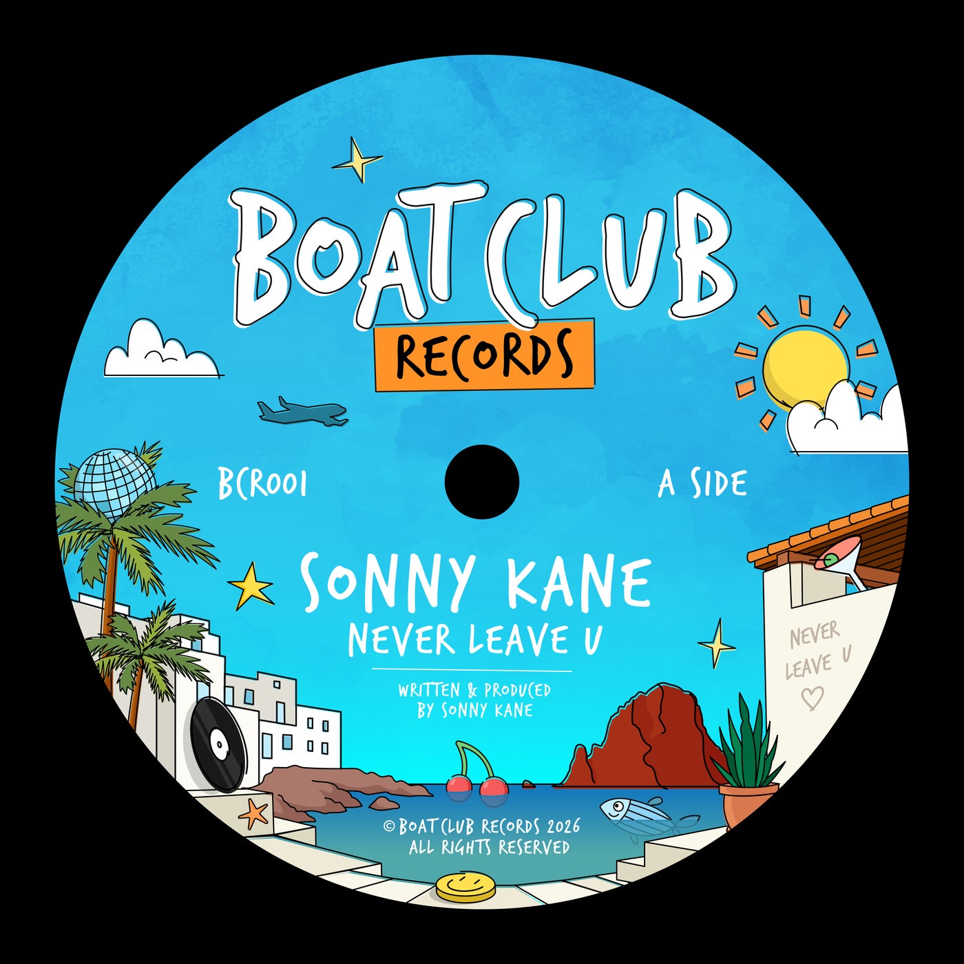 Cover - Sonny Kane - Never Leave U (Extended Mix) Promo tools