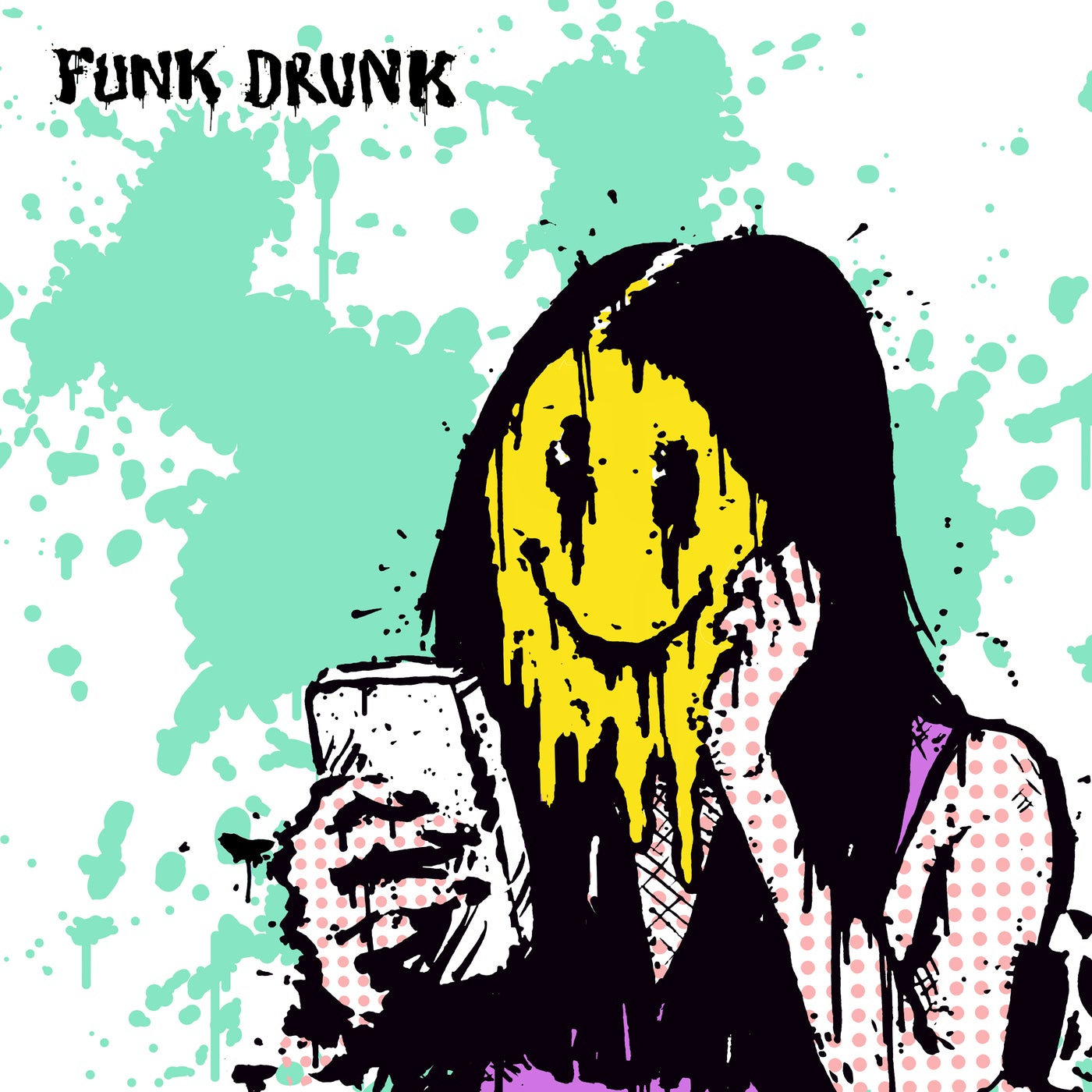 Cover - Felix Da Housecat, Fatboy Slim, Carola, 7KY - Funk Drunk (Original Mix) Promo tools