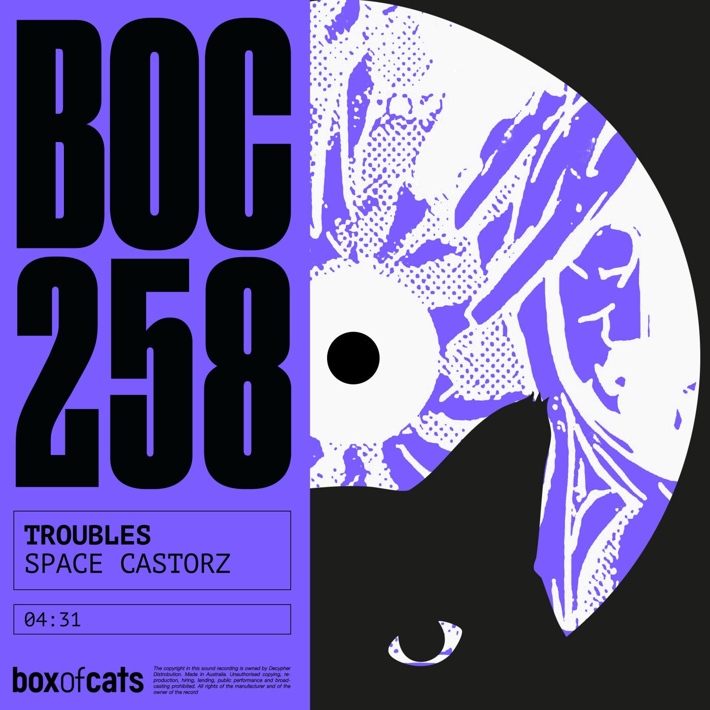 Cover - Space Castorz - Troubles (Extended Mix) Promo tools