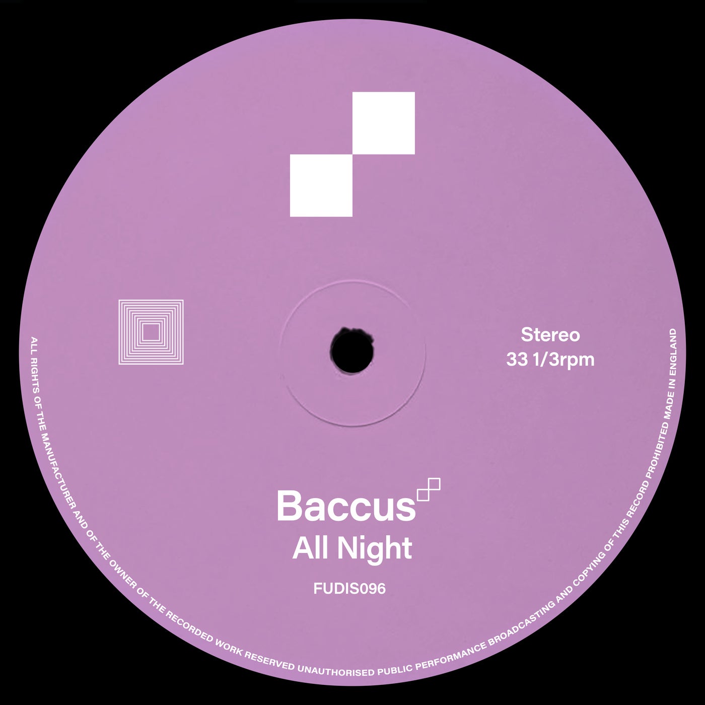 Cover - Baccus - All Night (Extended Mix) Promo tools
