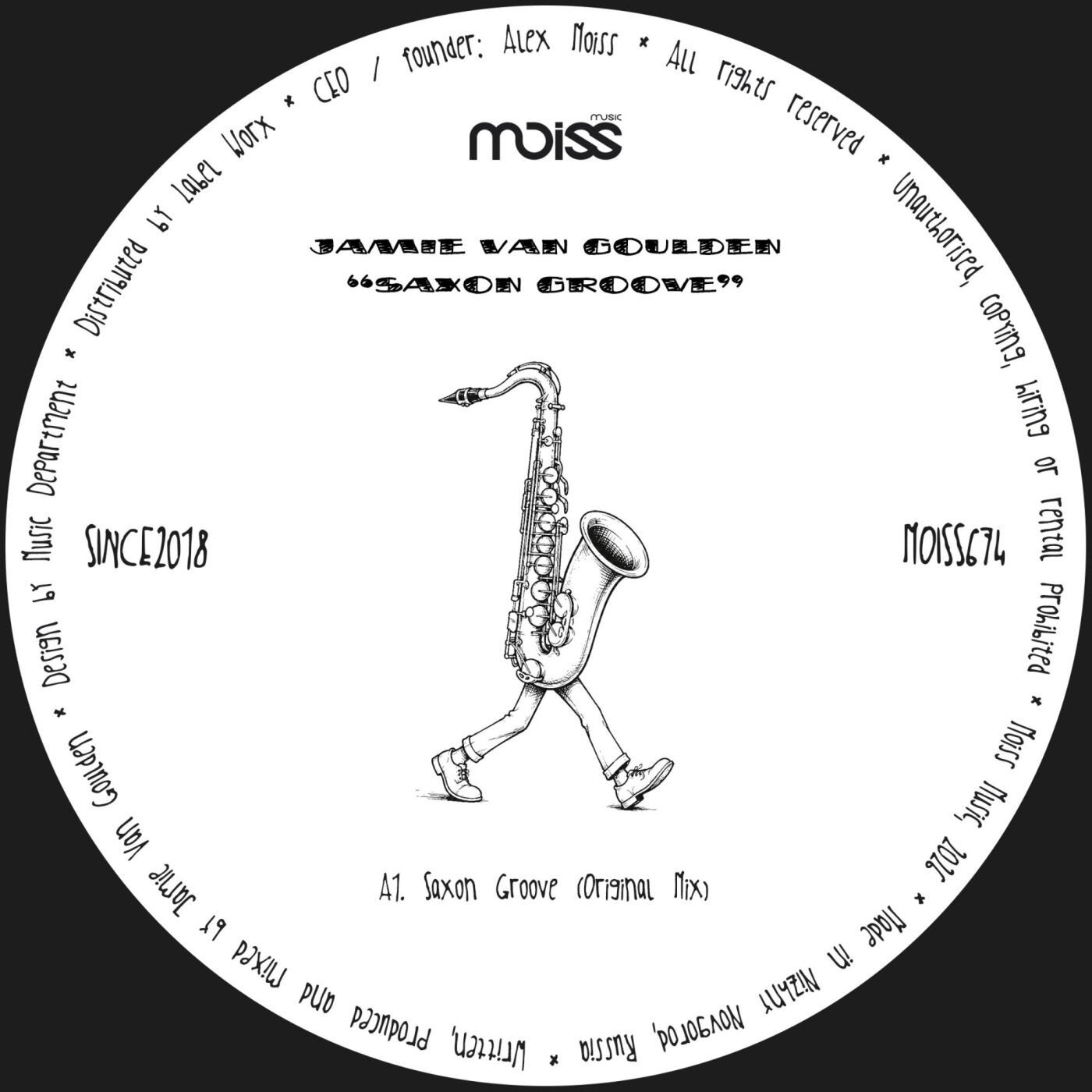 Cover - Jamie Van Goulden - Saxon Groove (Original Mix) Promo tools