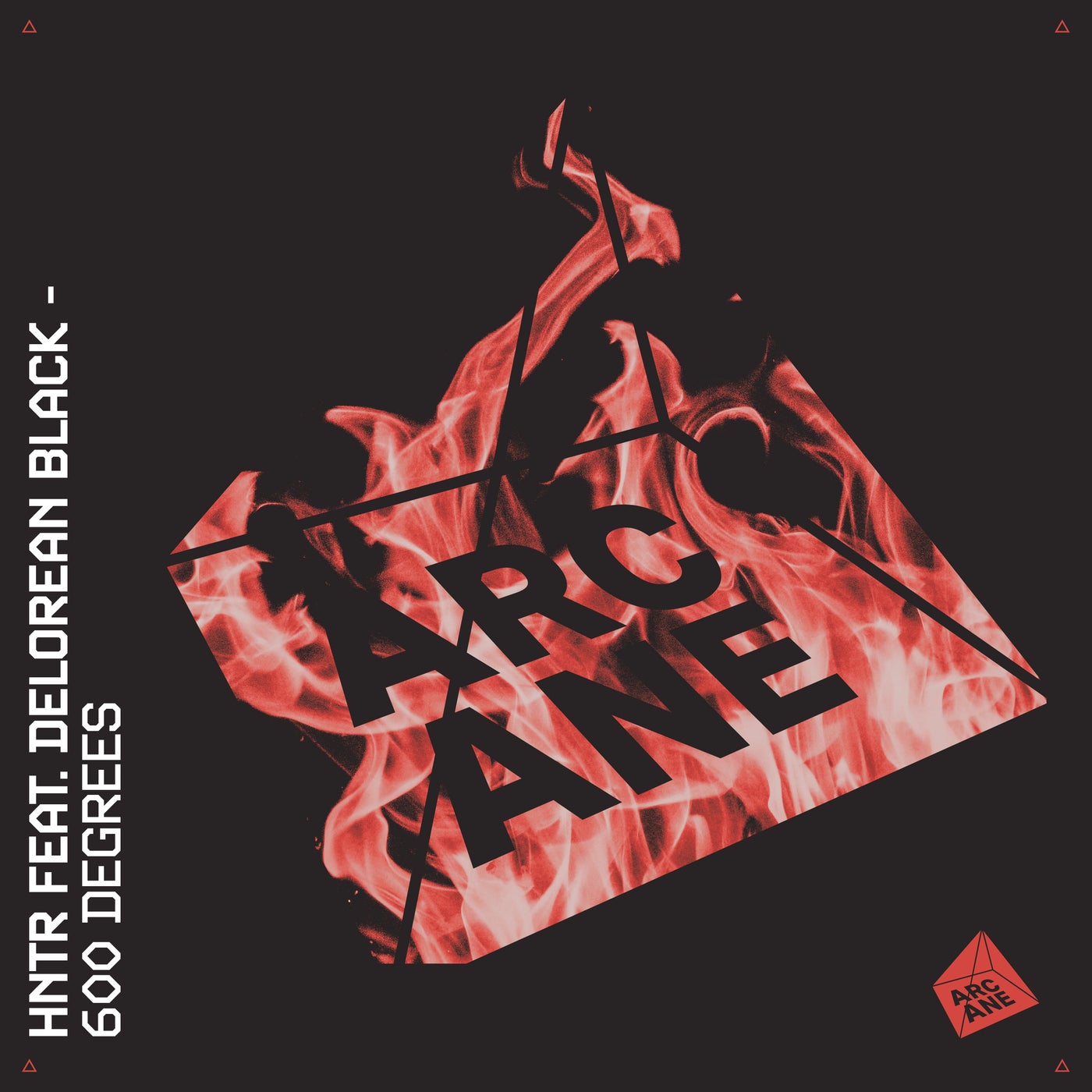 Cover - HNTR, DeLorean Black - 600 Degrees (Original Mix) Promo tools