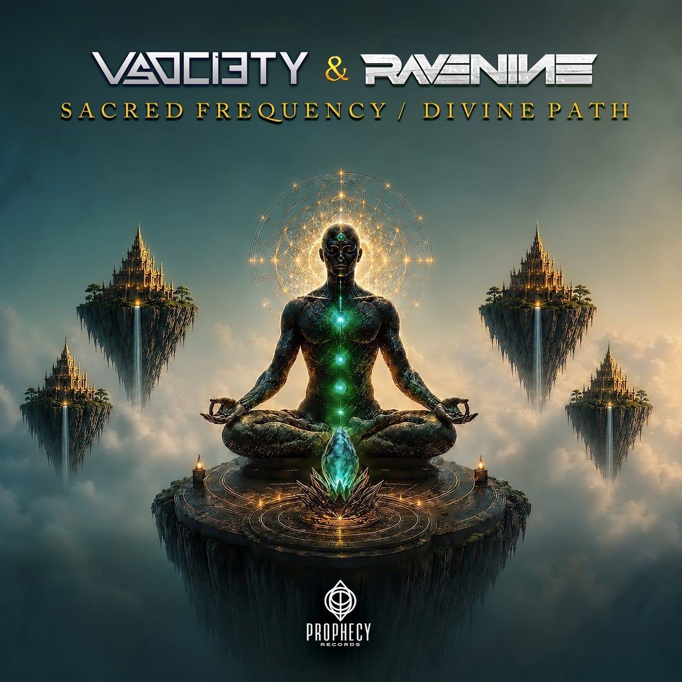 Cover - V-Society, Rave Nine - Sacred Frequency (Original Mix) Promo tools