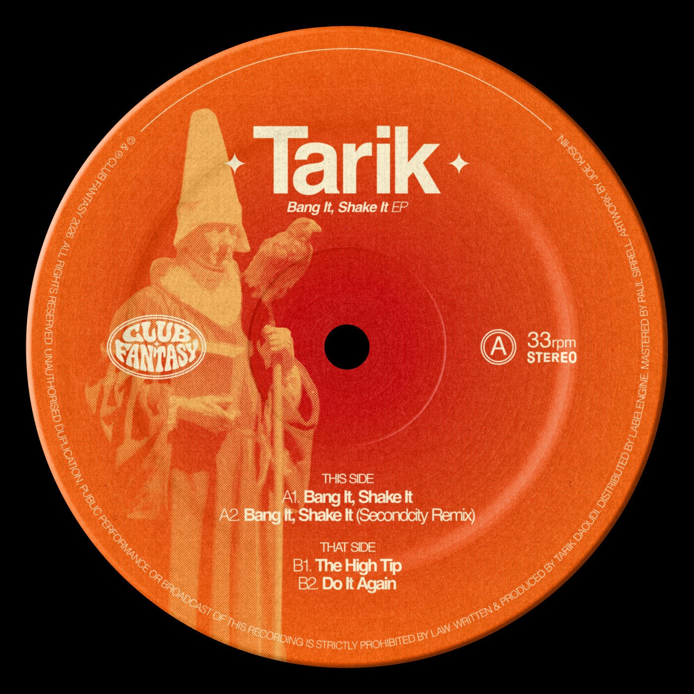 Cover - Tarik - Bang It, Shake It (Secondcity Remix) Promo tools