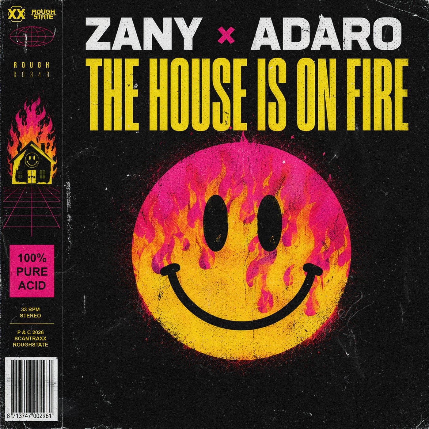 Cover - Adaro, Zany - The House Is On Fire (Extended Mix)