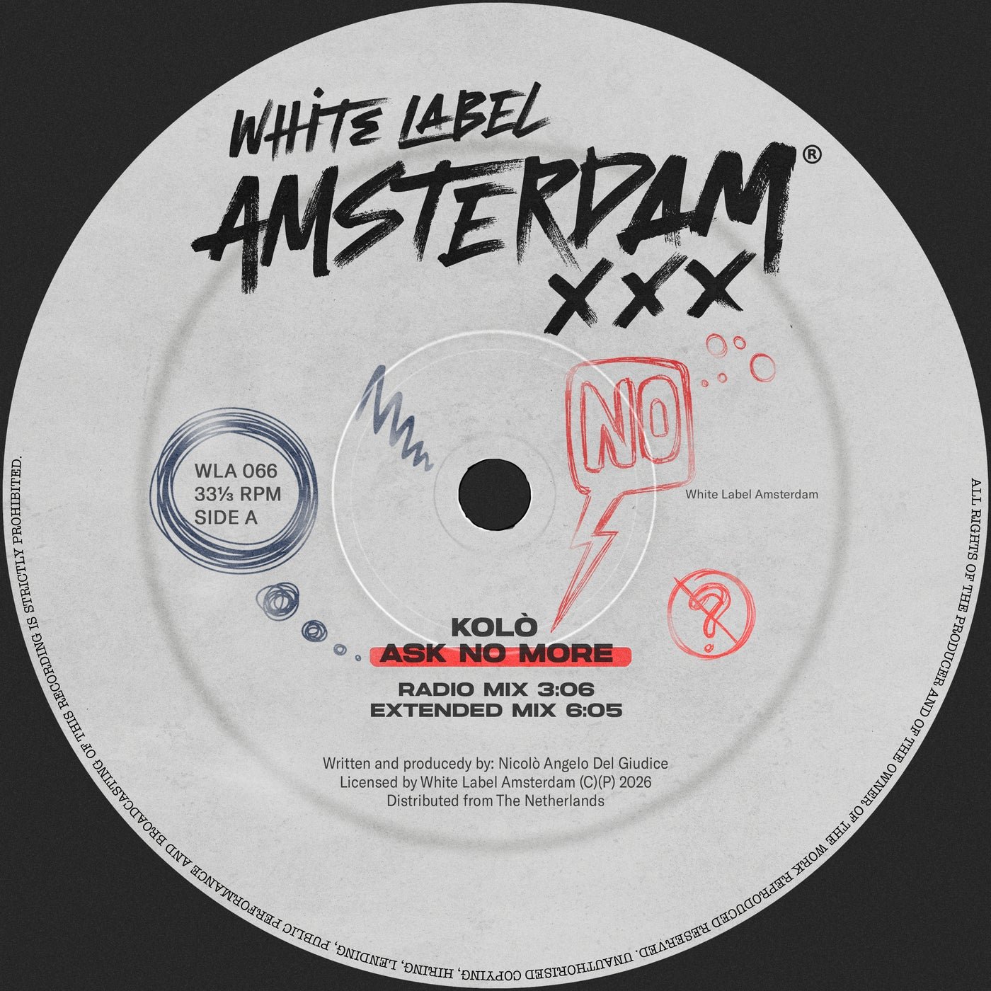 Cover - Kolò (ITA) - Ask No More (Extended Mix) Promo tools