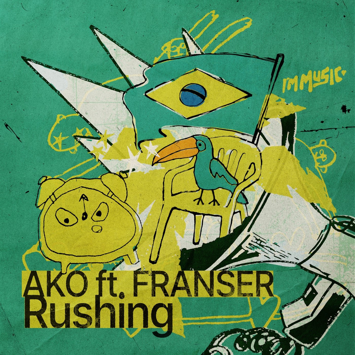 Cover - AKO.., Franser - Rushing (Extended Mix)