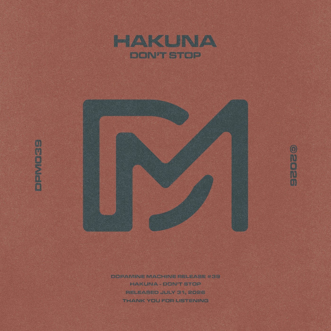 Cover - Hakuna - Don't Stop (Extended Mix) Promo tools
