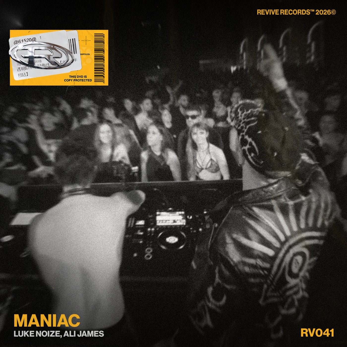 Cover - Ali James, Luke Noize - Maniac (Extended Mix) Promo tools