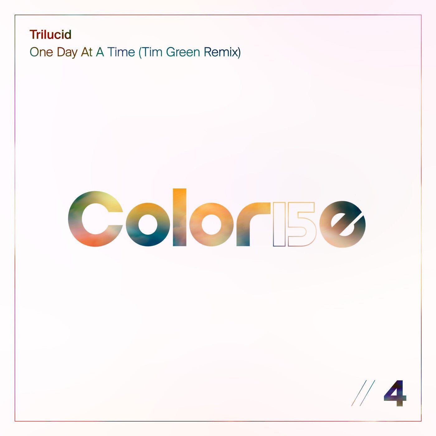 Cover - Trilucid - One Day At A Time (Tim Green Extended Remix) Promo tools