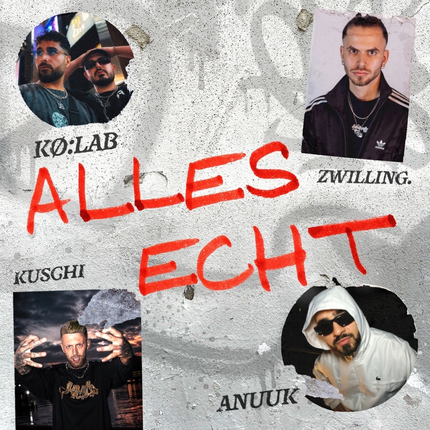 Cover - Kø:lab, zwilling., Anuuk, Kuschi - ALLES ECHT (Original Mix) Promo tools