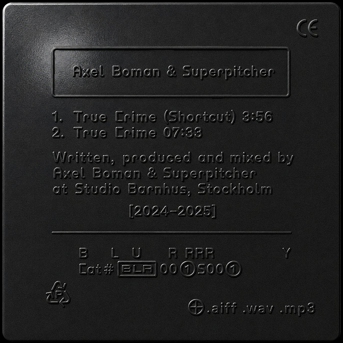 Cover - Superpitcher, Axel Boman - True Crime (Original Mix) Promo tools