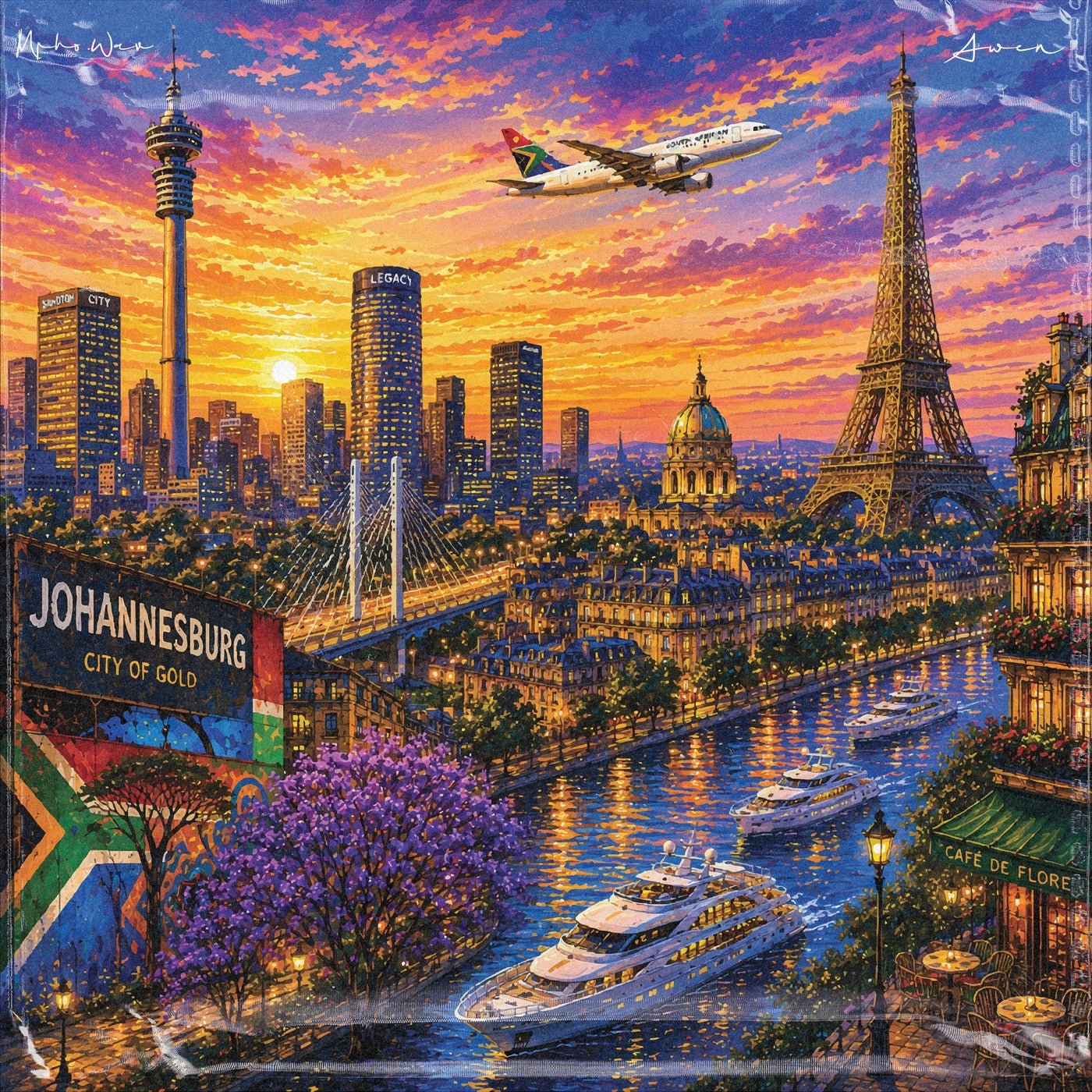 Cover - AWEN, Mpho.Wav - jozi to paris (Original Mix) 