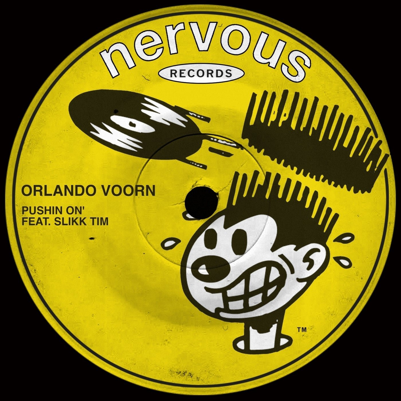 Cover - Orlando Voorn, Slikk Tim - Pushin' On (feat. Slikk Tim) (Extended Mix) 
