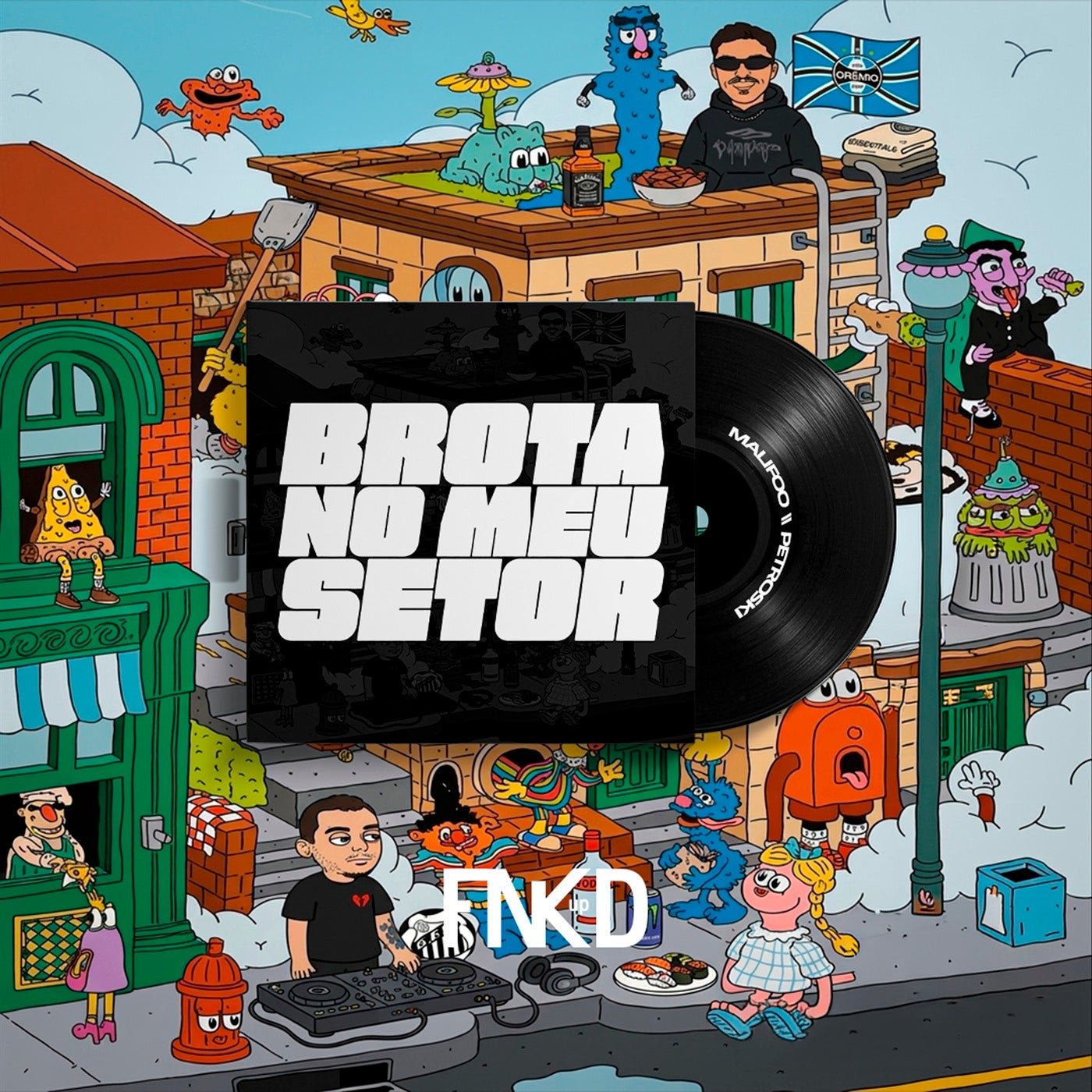 Cover - Malifoo, FP do Trem Bala, DJ Zigão, DJ Petroski, Mc rodrigo do cn - Brota no Meu Setor (Original Mix) 