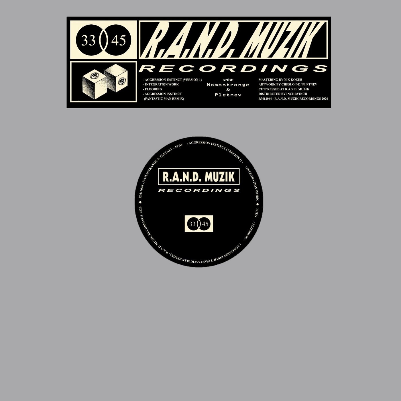 Cover - Pletnev, Namastrange - Integration Work (Original Mix) 