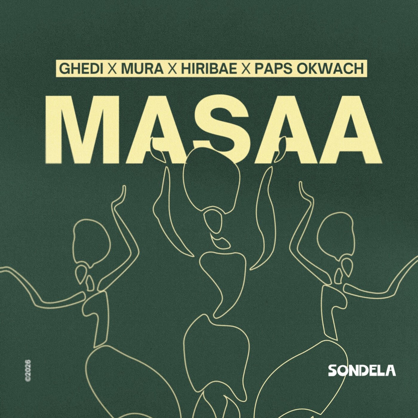 Cover - Mura, HIRIBAE, Ghedi, Paps Okwach - Masaa (Extended Mix)