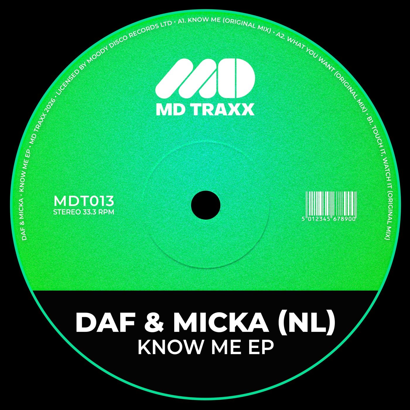 Cover - DAF (NL), Micka (NL) - Know Me (Original Mix)