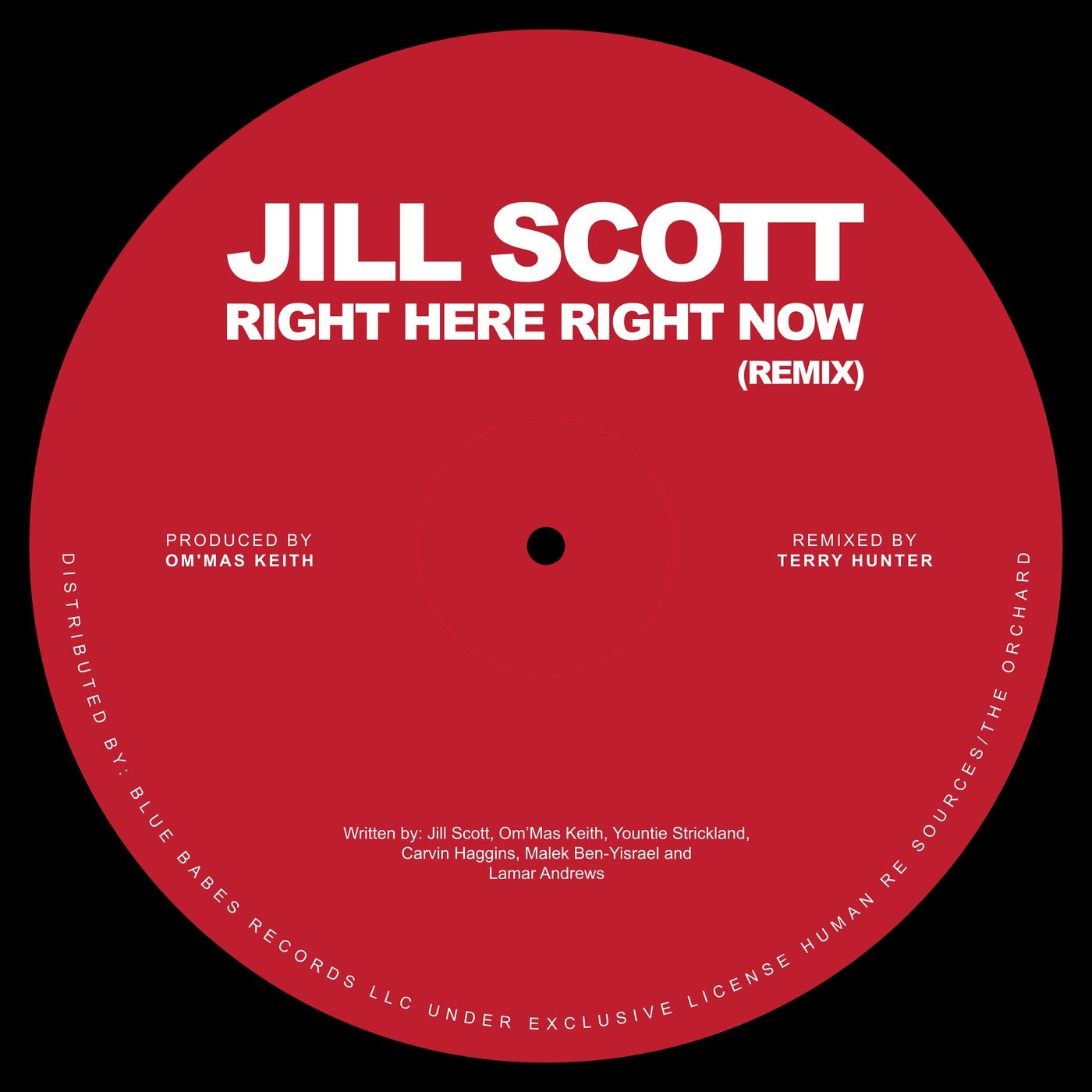 Cover - Jill Scott - Right Here Right Now (Jill Scott x Terry Hunter) 