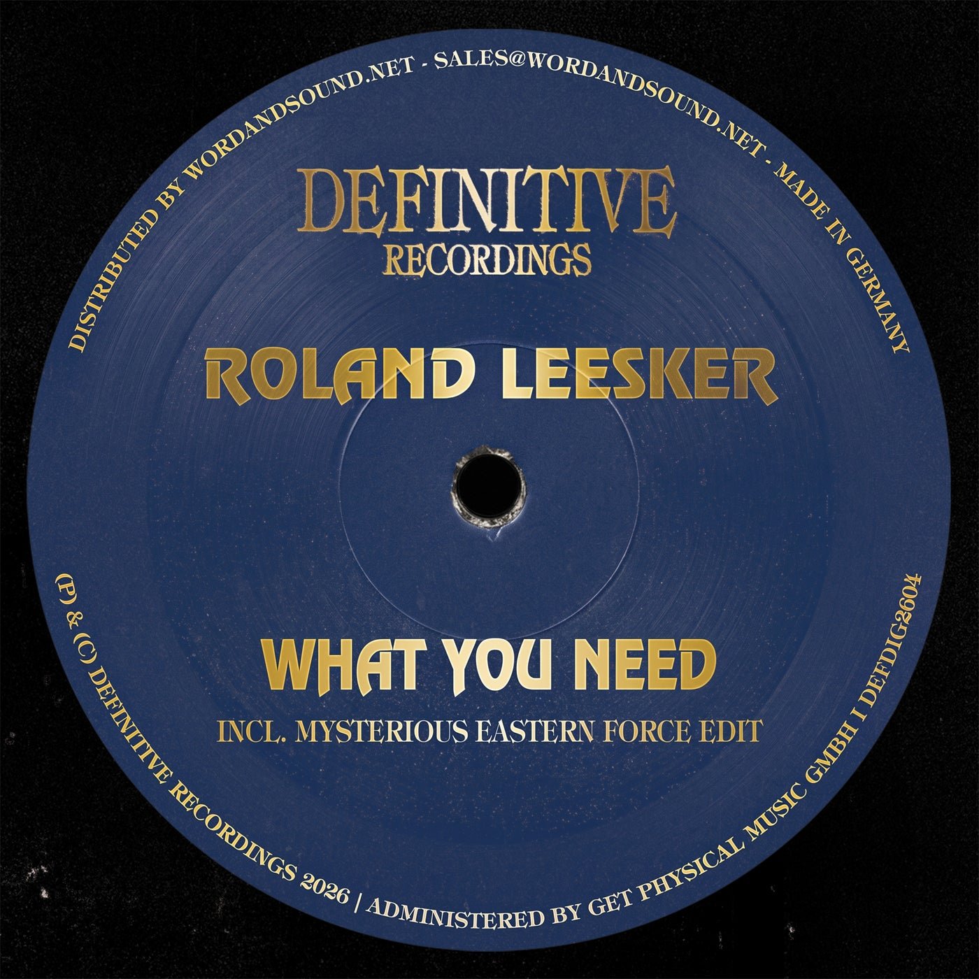 Cover - Roland Leesker - What You Need (Original Mix) 